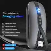 USB 2.4G Bluetooth-Compatible Wireless Mouse Dual Mode 2400DPI Wireless Mouse