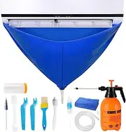 Air Conditioner Cleaning Kit - Split AC Cleaning Tools | Wall-Mounted Dust Washing Cover Protector Set for Household Mini Split Air Conditioning System Maintenance and Duct Care