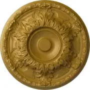 Ekena Millwork Ceiling Medallions 19" Granada Urethane Paintable Pharaohs Gold