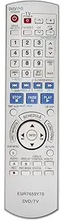 New EUR7659Y70 Remote Control Compatible with Panasonic DVD Recorder DMR-ES45 DMR-ES45V DMR-ES45VS DMR-ES46 DMR-ES46V DMR-ES46VS DMR-ES35 DMR-ES35V DMR-ES35VP DMR-ES35VPC DMR-ES36V DMR-ES25 DMR-ES25S