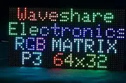 RGB LED Matrix Panel 64×32, 2048 DOTS Pixels 3mm Pitch,Compatible with Arduino/Raspberry Pi Pico/ESP32,Allow Displaying Text, Colorful Image, Animation, Adjustable Brightness Chainable Design