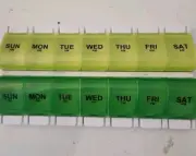 Weekly AM PM Pill Medicine Organizer Weekly Daily Pill Box Case Storage NEW