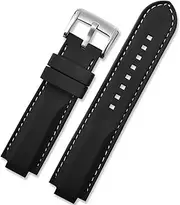 [FULNES] Silicon Watchband For Tudor PELAGOS Series 25500TN 25600TN Black Waterproof Rubber 22mm Dedicated Lug Watch Belt