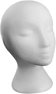 EXQUIMEUBLE Mannequin Head for Wigs and Hats Display Home Salon Use Professional Head Model for Hair Styling Jewelry and Glasses Random Style for DIY Projects