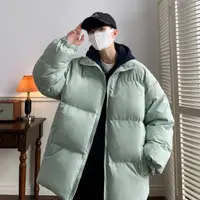 在飛比找蝦皮商城優惠-新品 男士棉服 港風加厚潮牌鋪棉外套冬裝羽絨鋪棉外套情侶韓版