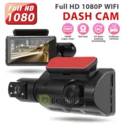 Dual Dash Camaras De Seguridad Grabadora Para Carro Auto Frontal Y Trasera 1080P