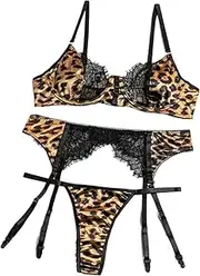 [Generic] Lace Spliced Sensual Bra&Briefs Suits Strapless Corset Suit Lingerie Women Club Sheath Underwear Sets