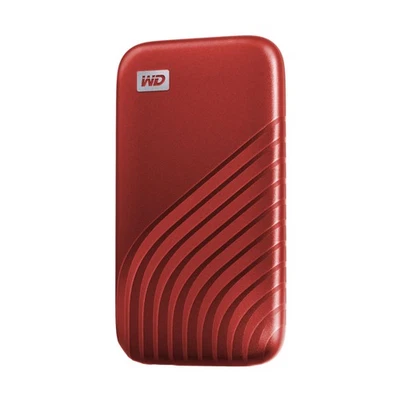 WD Portable SSD 1TB Red USB3.2 Gen2 My Passport SSD Maximum Read 1050 MB/s Exter