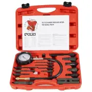 17Pcs Diesel Engine Compression Gauge Tester Cylinder Pressure Test Tool Kit...