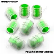 8PCS Car Auto Wheel Tire Tyre Air Valve Stem LED Light Caps Cover Accessories
