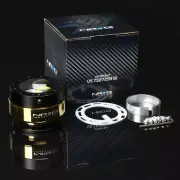 NRG STEERING WHEEL BALL LOCK QUICK RELEASE ADAPTOR GEN 2 GOLD CHROME RING BLACK