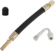 X AUTOHAUX 1set 45 Degree Copper Tire Valve Extension with Durable Plastic 140mm Tyre Valve Stem Extender for Car Motorcycle RV Truck Bike