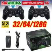 Wireless Retro Game Console Plug Play Video Game Stick 10000+ Games 4K HDMI GY