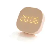 F40 Small Square Alarm Clock Simple Luminous Mute Electronic Bedside with Mini Led Multifunctional Digital Clock Light