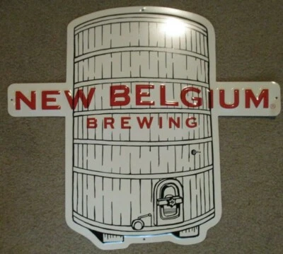 NEW BELGIUM colorado Fat Tire Foeder METAL TACKER SIGN craft beer