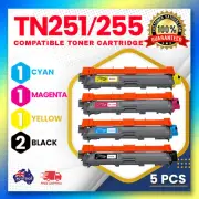 5x Toner Cartridges TN251 TN255 For Brother MFC9330CDW MFC9335CDW MFC9340CDW
