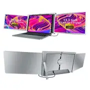 13.3 Inch FOPO Triple Portable Monitor 1080P FHD IPS Triple Monitor Laptop Scree