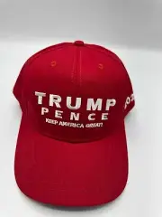 Official Cali Fame Donald Trump Pence MAGA 2020 Red Snapback Hat Cap