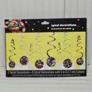 Slither.io Hanging Spiral Decorations Video Game Birthday Party Supplies Dangler
