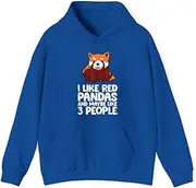 [X.Style] I Like Red Pandas and Maybe Like People Red Panda ds040 Hoodie Royal S