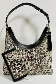BRAHMIN NWT MULTI PELLHAM TABITHA SATCHEL & ADY WALLET ~ GENUINE LEATHER