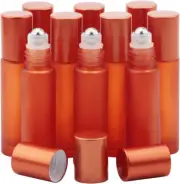 Glass Roller on Bottle, 10Ml Refillable Essential Oil Bottle with Stianless Stee