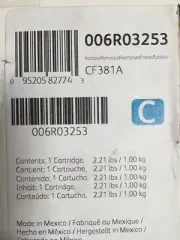 Xerox CF381A - 006R03253 - HP Color Laser Jet Pro M476 MFP Series Cyan Toner