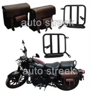 Fit For Royal Enfield Classic Reborn 350 Leather Bags with Pannier Mounting Pair