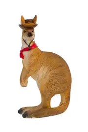 15cm Aussie Figurine Cowboy Kangaroo