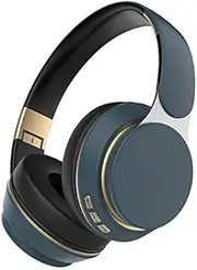 Headband Wireless Bluetooth 5.3 Headphones,Over Ear Headphones High Fidelity Stereo Audio,Built in Call Microphone(Blue)