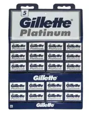 Gilette Platinum Double Edge Razor Shaving Blades for Safety Razor