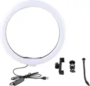 OKJHFD Ring Light, 13 Inch Selfie Ring Light with Phone Holder LED Ring Light with USB Plug for Streaming Makeup Selfie Photography