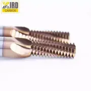 M10 x 1.5 4 FLT Tungsten Carbide Milling Cutter Thread Mill Cutting Tool AlTin C