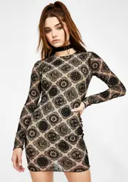[Dolls Kill] Wyanna Celestial Print Dress