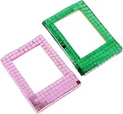 Abaodam 2pcs Magnetic Disco Photo Frame Decorative Picture Frames Photo Frames Picture Frames Magnetic Small Frames Artwork Frames Desktop Picture Frame Album Frame Photo Holder Acrylic