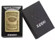 Sharp Brass jack Daniels Emblem Zippo Lighter