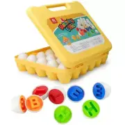 Coogam Letters Matching Eggs 26PCS ABC Alphabet Color Sorter Puzzle Easter NEW