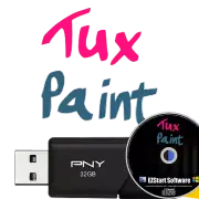 Tux Paint Drawing Program for Children Ages 3 to 12 on CD/USB