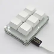 6 Keys DIY Customize USB Programmable Mechanical Keyboard Macro keypad Shortcut