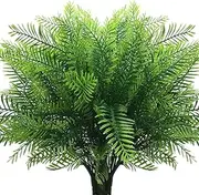 CATTREE Artificial Shrubs Bushes, Plastic Grass Fake Plants Wedding Indoor Outdoor Home Garden Verandah Kitchen Office Table Centerpieces Arrangements Christmas Decoration Bamboo Grass-6pcs