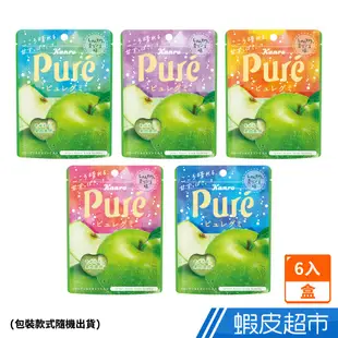日本甘樂 Kanro Pure鮮果實軟糖 氣泡青蘋果口味 6入/盒(包裝款式隨機出貨) 軟糖 季節限定 現貨 蝦皮直送