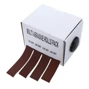 Abrasive Paper Sandpaper with Dispenser Drawable Emery Cloth Roll Metal Kit