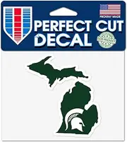 Michigan State Spartans 4"x5" Perfect Cut State Decal