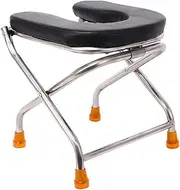 Folding Commode Portable Toilet Seat - Comfort Chair, Adult Commode Chair,Shower Seats, Foldable Commode, Thick Sponge Cushion