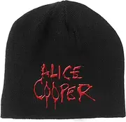 [Alice Cooper] Beanie Hat Dripping Band Logo Schools Out Official Black One Size