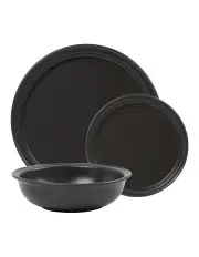 [Salt&Pepper] Helm Dinner Set 12 Pieces in Black