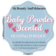 Baby Powder Scented Dusting Powder, Body Powder with Arrowroot, Talc-Free