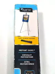 Easel qurtet display easel fold up instant Black Aluminum (29E) Brand new in box