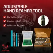 Adjustable Hand Reamer 20 Pcs Set HV TO H16 Sizes (1/4 " to 2.7/32") AU