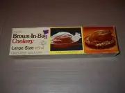 Vintage Reynolds Brown-In-Bag Cookery Bags ~ 6 ct Box with Ties ~ Sealed ~ NIP